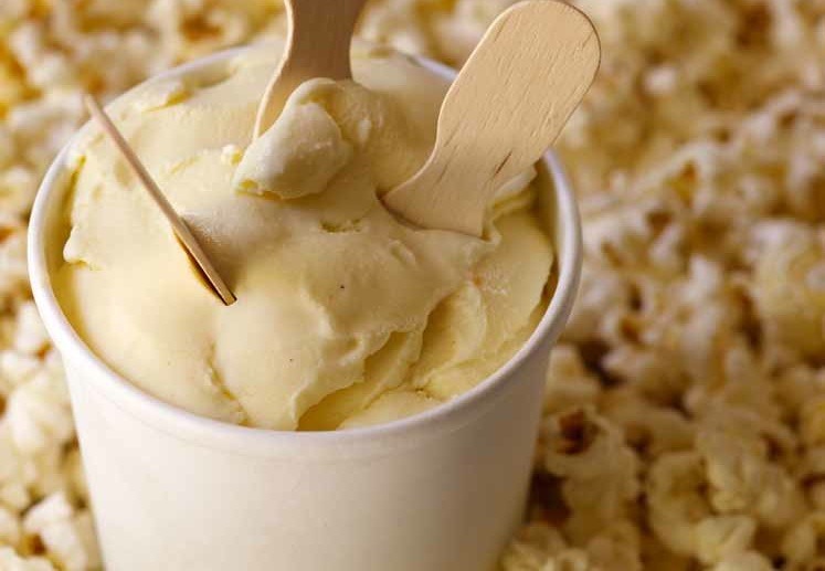 This popcorn gelato is sure to please both sweet and savory enthusiasts.