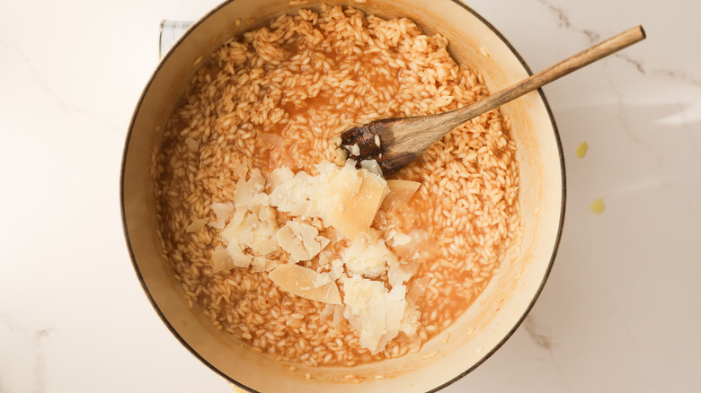 Parmesan with risotto