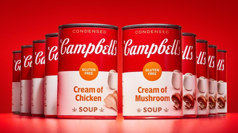 cans of Campbell's gluten-free soup