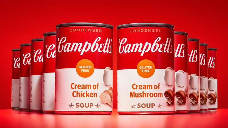 cans of Campbell's gluten-free soup