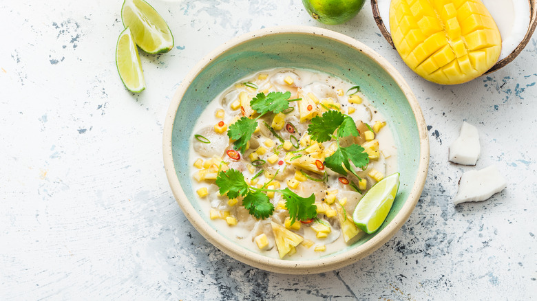 Thai-style scallop ceviche