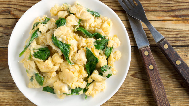 eggs with spinach