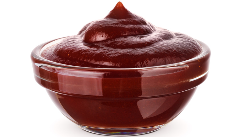 ramekin of BBQ sauce