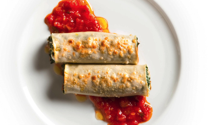 Cannelloni With Swiss Chard And Fresh Goat Cheese Recipe