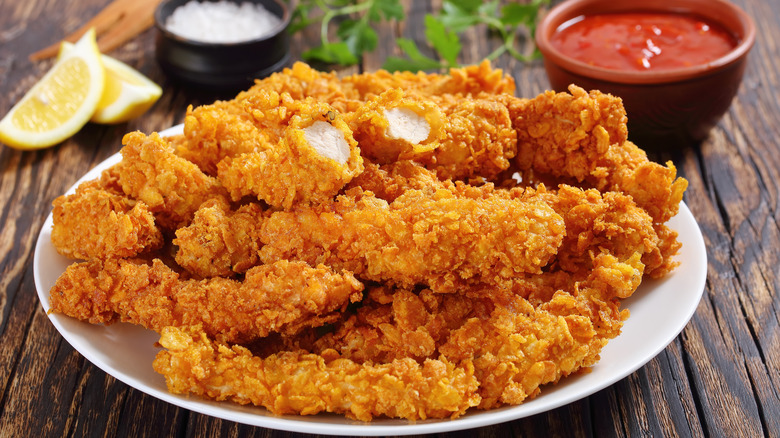 Fried chicken strips