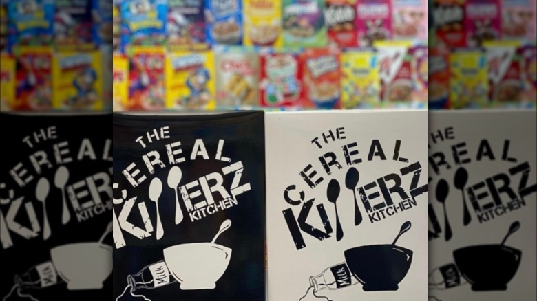 Customer holding a bowl of Cereal Killerz Kitchen ice cream