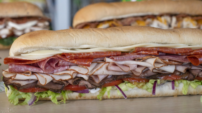 5 meat Italian sub from Subway