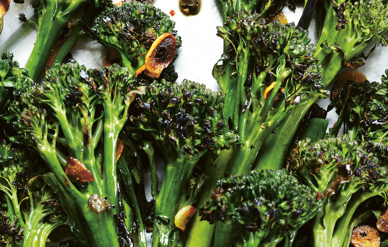 Charred Broccolini With Garlic-Caper Sauce Recipe