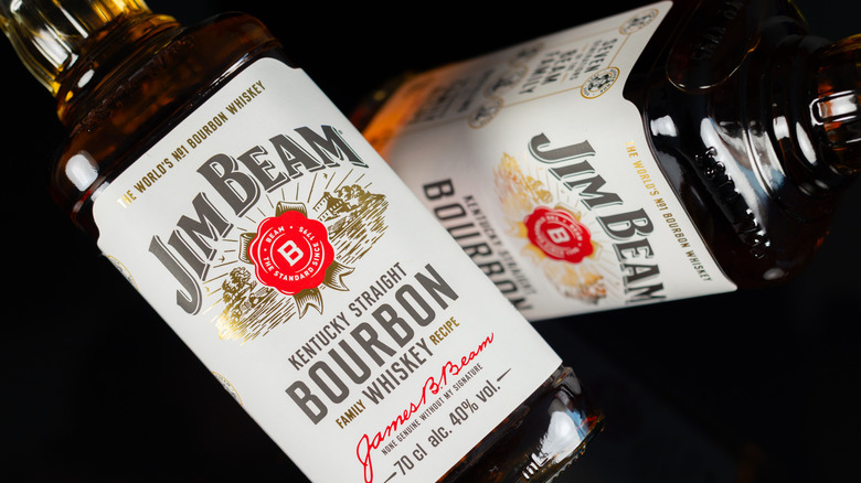 Two bottles of Jim Beam Bourbon