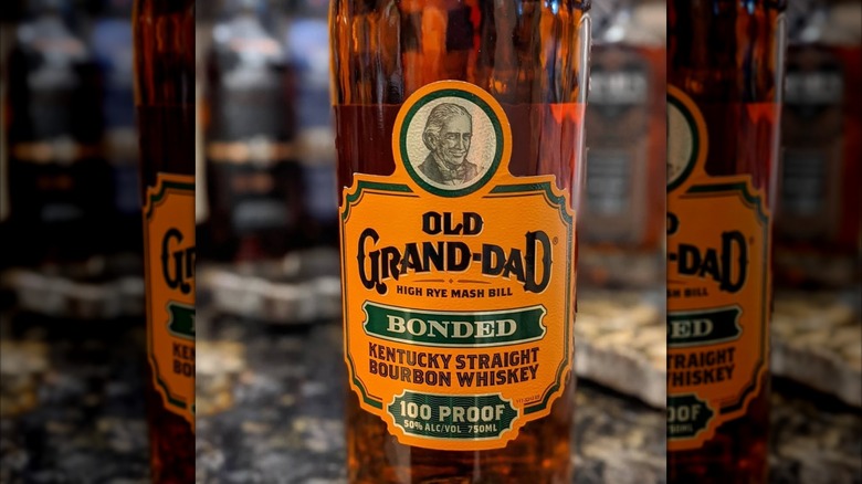 Bottle of Old Grand-Dad Bonded bourbon