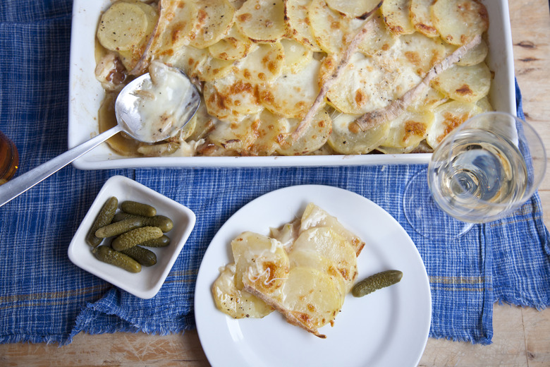Cheese, Potatoes, Bacon, Go! It's A Taleggio Tartiflette Recipe.