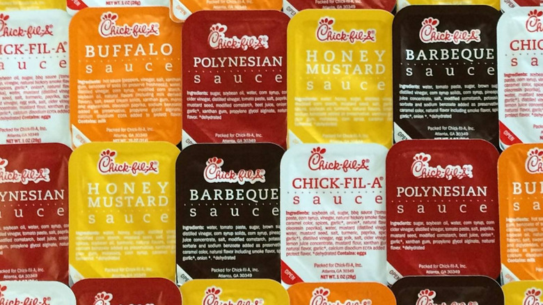 Various Chick-fil-A sauces