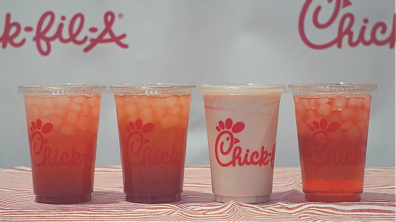 Chick-fil-A Strawberry Hibiscus Beverages.