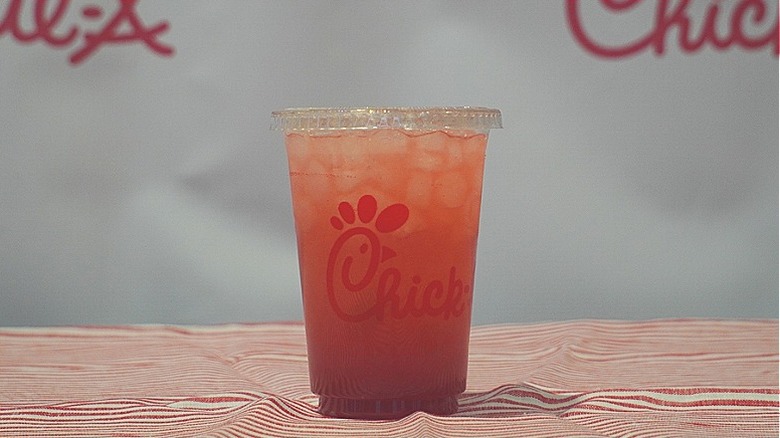 Chick-fil-A Strawberry Hibiscus Lemonade.