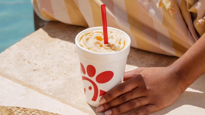 Chick-fil-A peach milkshake