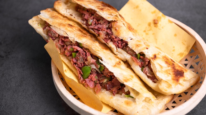 Chinese donkey burgers