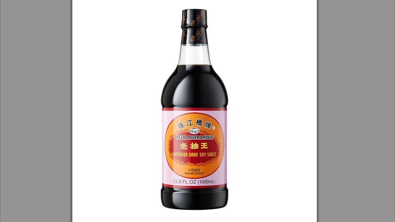Pearl River Bridge Superior Dark Soy Sauce bottle.