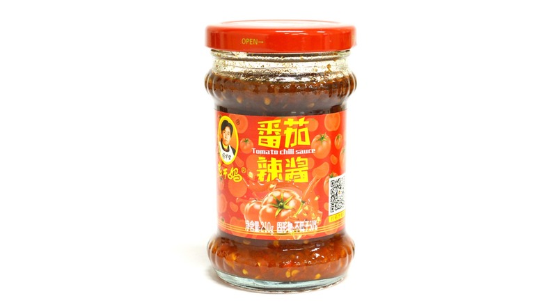 Lao Gan Ma Tomato Chili Sauce jar.