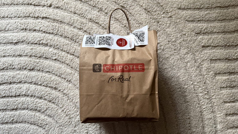 A bag of Chipotle