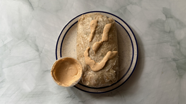 a smiling burrito thanks to Adobo Ranch