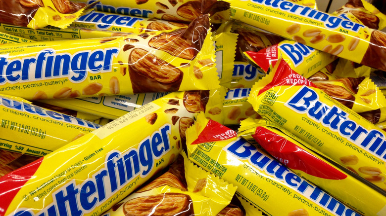 A pile of Butterfinger bars