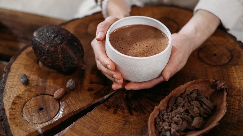 bowl of drinking chocolate