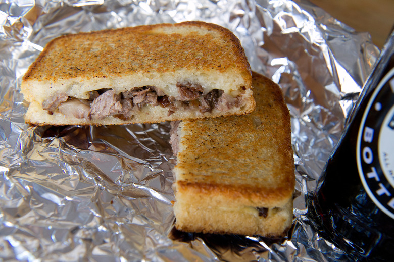 Reheating steak between two pieces of buttery, cheesy bread is as effective as it gets.