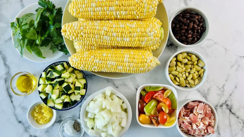 ingredients for making succotash