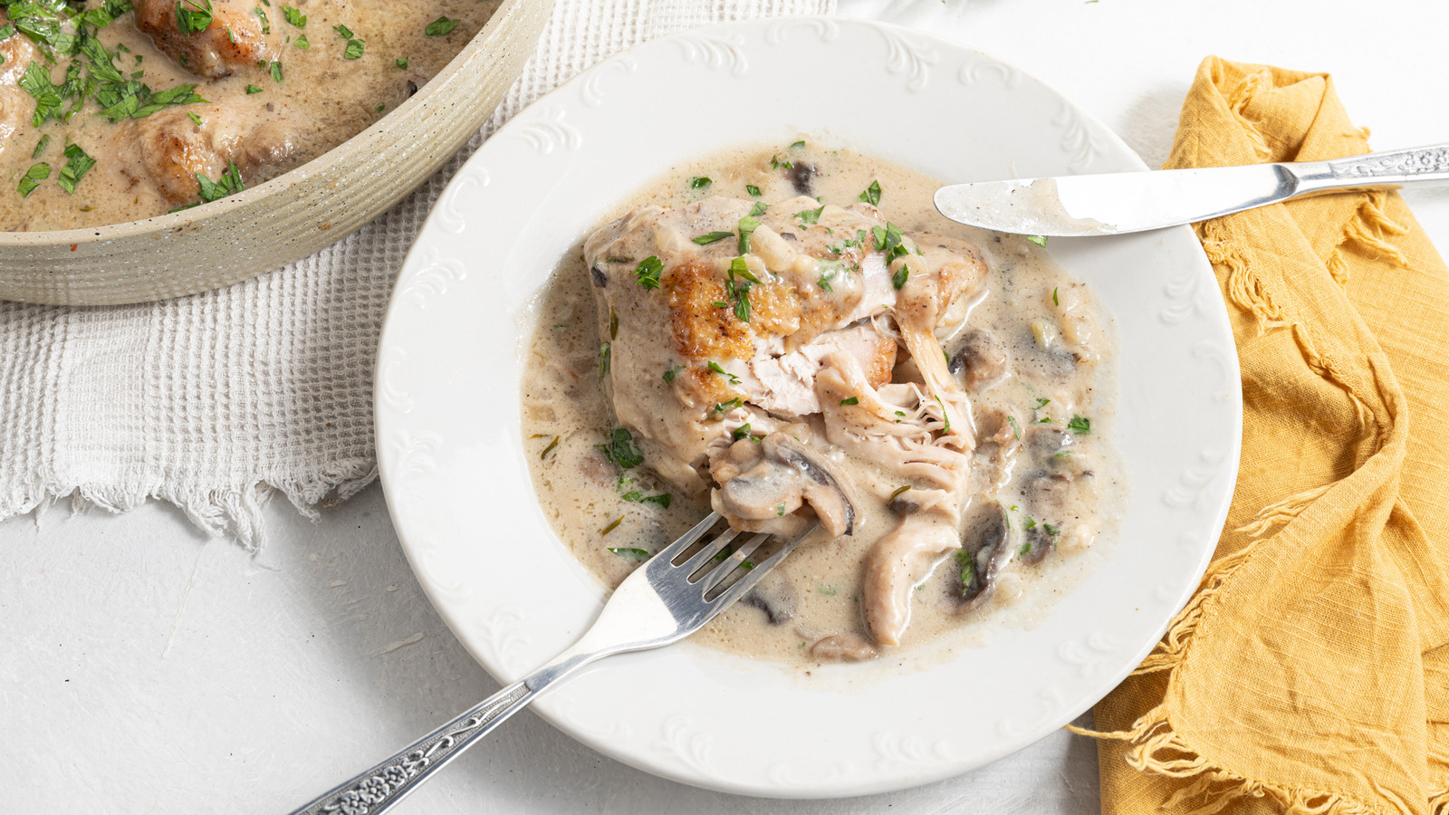 Classic Chicken And Mushroom Fricassee Recipe
