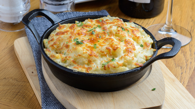 cottage pie in a skillet