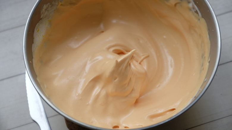 orange egg white peaks