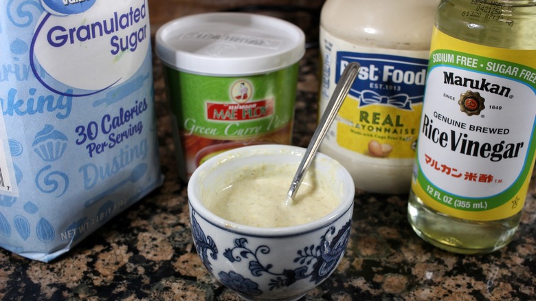 dipping sauce with ingredients