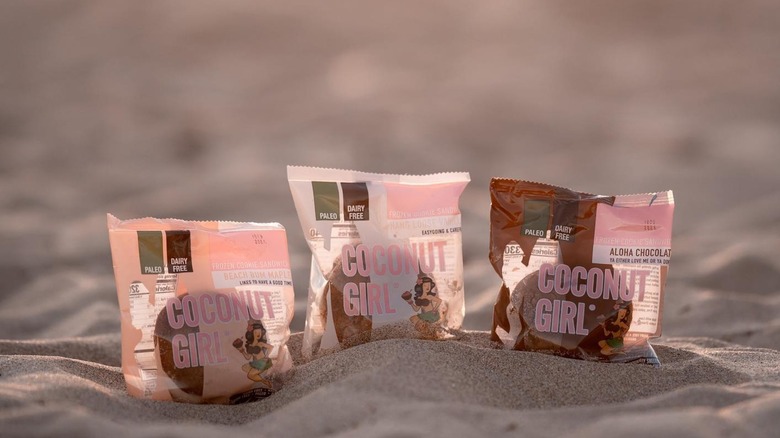 Coconut Girl ice cream cookie sandwiches