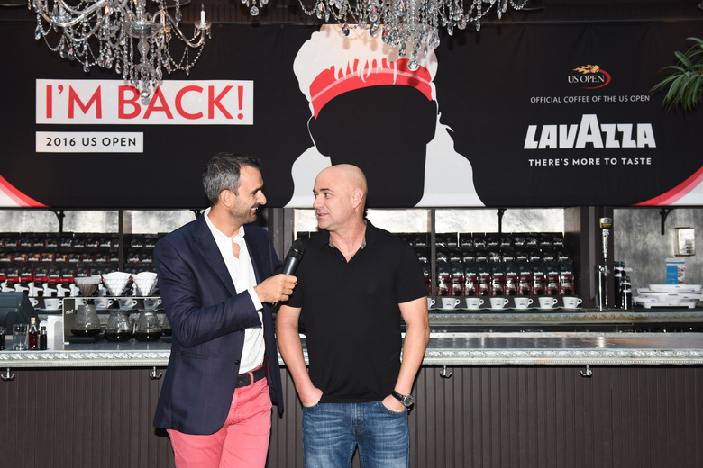 Lavazza Celebrates: the Return of Andre Agassi to the US Open