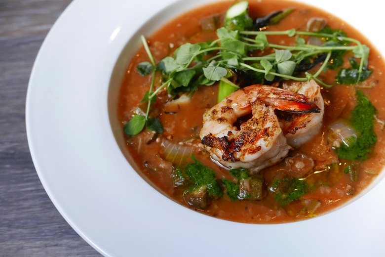 Baby leek gumbo with shrimp by   PawPaw