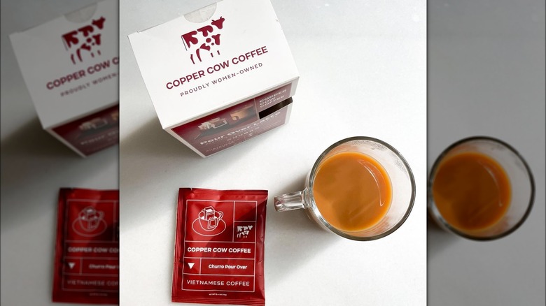 Copper Cow Coffee's Vietnamese churro coffee