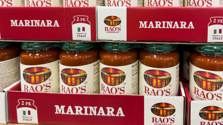 Two-packs of Rao's Homemade Marinara at Costco
