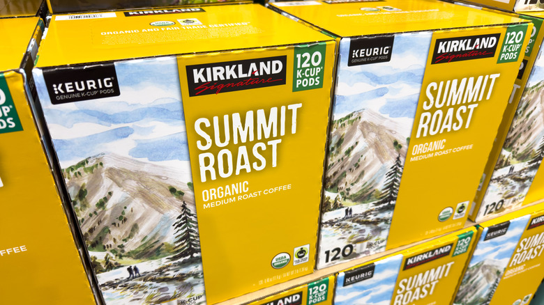 Kirkland K Cup pods pictured in store