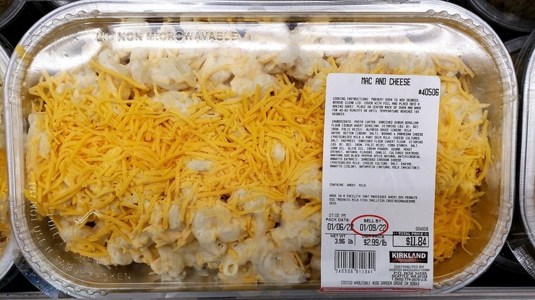 Costco mac and cheese in packaging