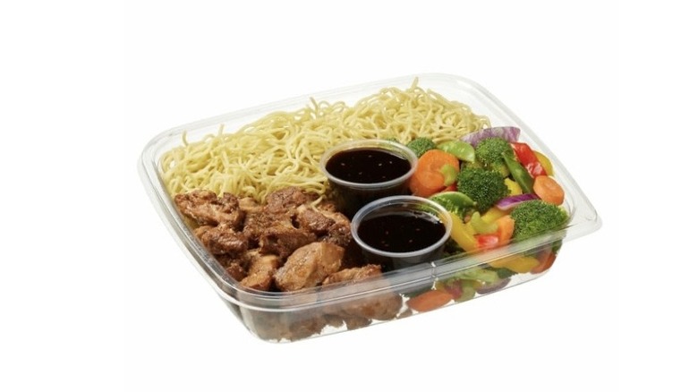 Costco yakisoba stir fry in packaging