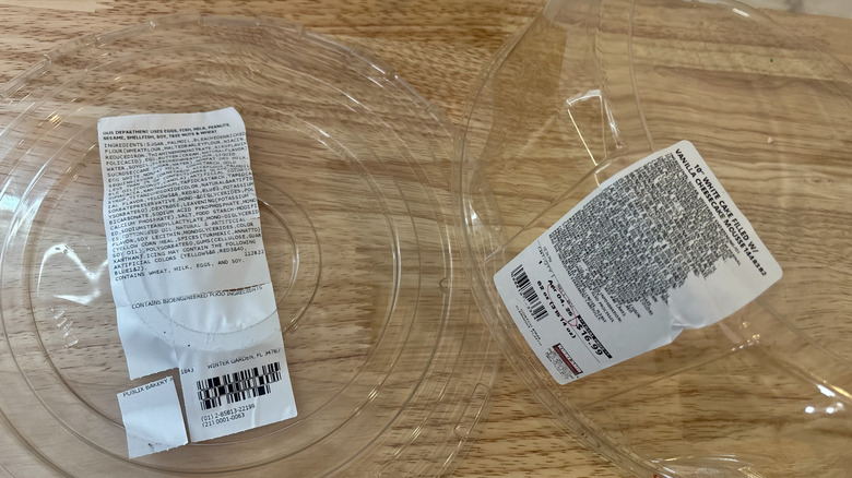 Two cake containers