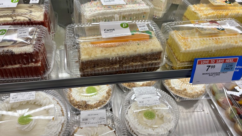 Publix cake shelf at store