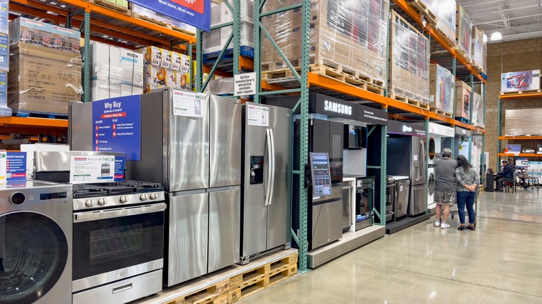 Appliance aisle at Costco