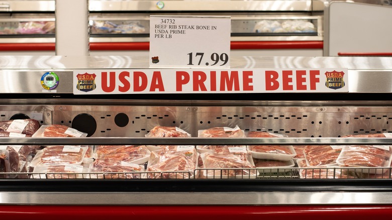 USDA Prime beef for sale at Costco
