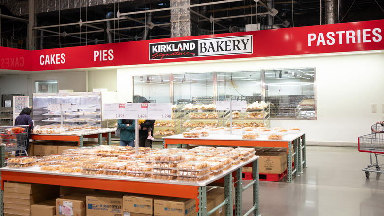 Bakery section inside Costco
