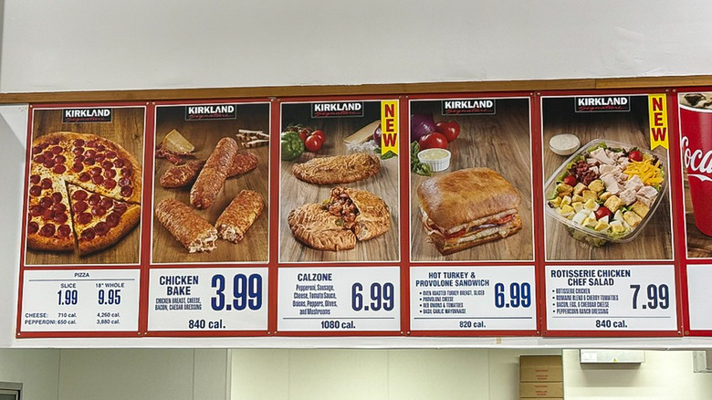 Costco food court menu