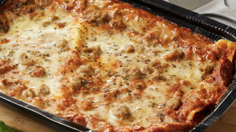 Kirkland's lasagna after baking