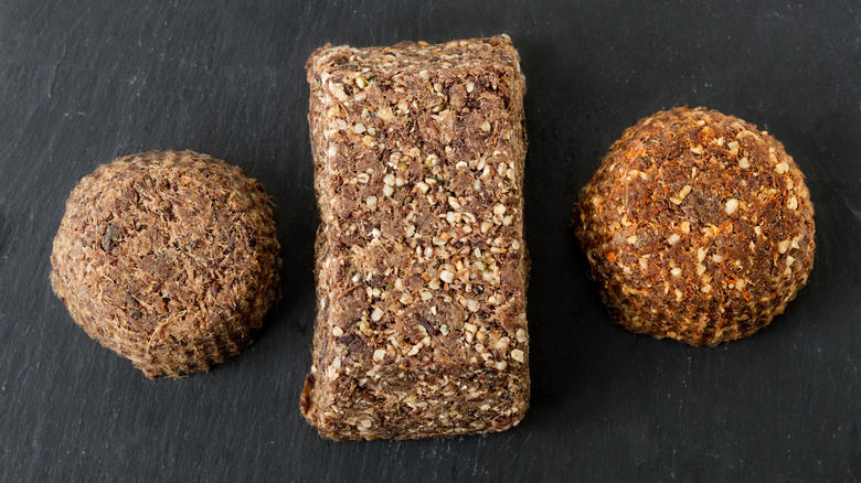 Three types of beef pemmican