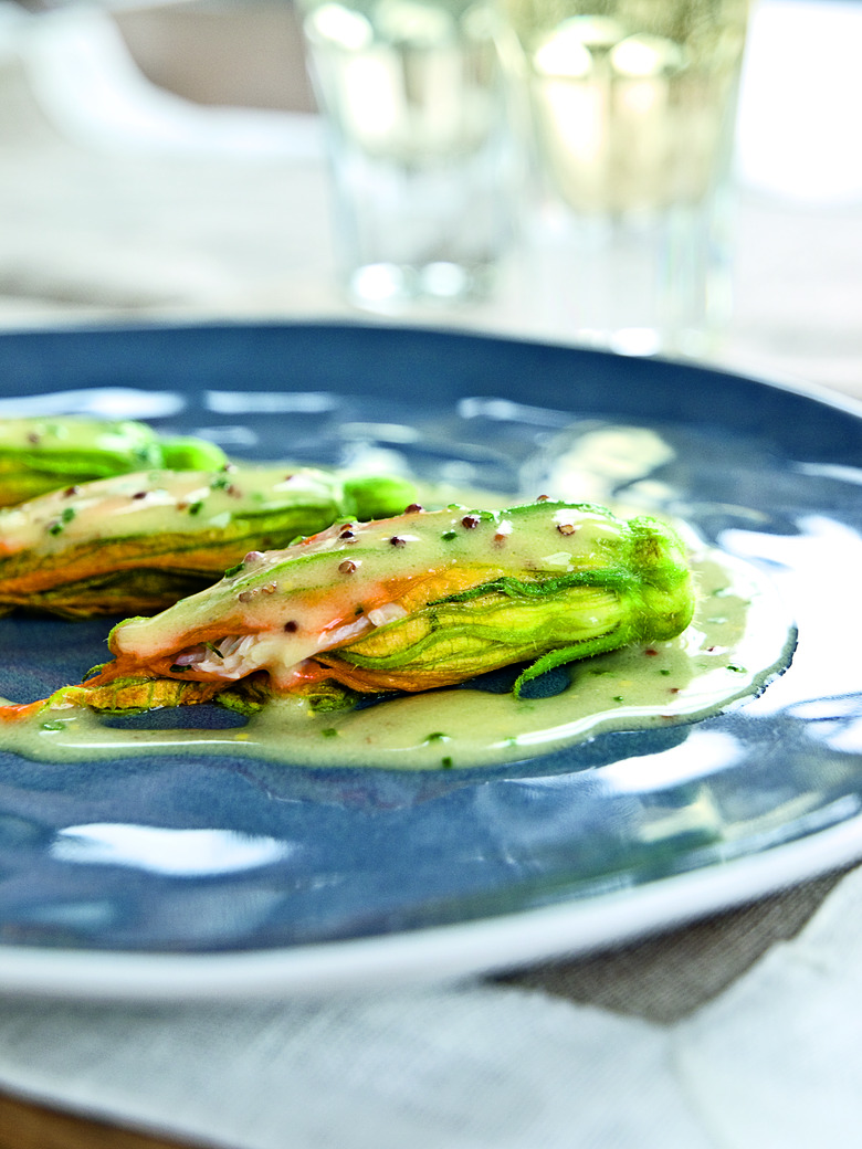 Crab-Stuffed Zucchini Flowers Recipe