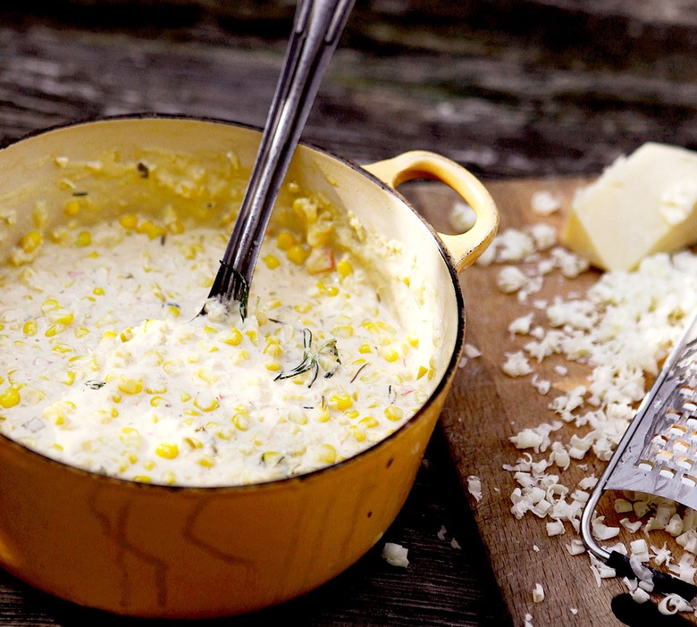Creamed Corn with Chives and Chiles